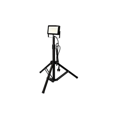 Proiettore a led EDM su treppiede 6400k - 30W 2000 Lumen - Nero
