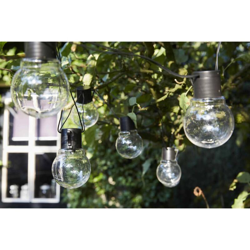 Luci da Festa a Batteria con 10 LED Menorca Transparente - Nero - Luxform precio