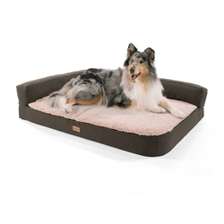 Odin, Lettino per Cani, Materassino per Cani | Lavabile | Ortopedico | Antiscivolo | Traspirante | Memory Foam | Taglia L (120x12x80 cm) - Brunolie precio