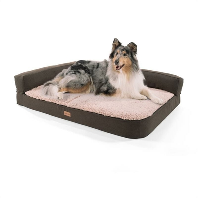 Odin, Lettino per Cani, Materassino per Cani | Lavabile | Ortopedico | Antiscivolo | Traspirante | Memory Foam | Taglia L (120x12x80 cm) - Brunolie