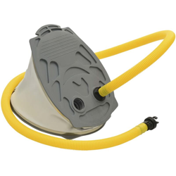 Pompa a Pedale 21x29,5 cm PP e PE Grigia e Gialla - Grigio - Youthup en oferta