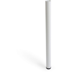 Gamba cilindrica regolabile stile moderno per mobili bassi. Altezza di 86 cm. Realizzata in acciaio con finitura bianco. Per il bricolage e il DIY. en oferta