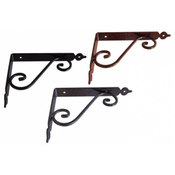 Mensola in Ferro Battuto mis. 14 cm Portata 20 Kg colore Bronzo Martellato precio