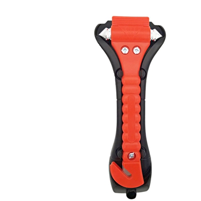 Martello di sicurezza per auto H1801A Martello di salvataggio multifunzionale due in uno rosso