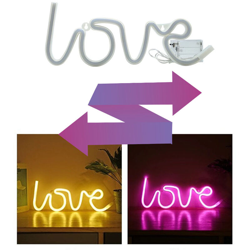 Lanterna della luce della stringa del LED della decorazione letteraria della camera da letto luminosa della lettera d'amore al neon di vendita precio