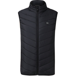 Gilet riscaldato intelligente Gilet riscaldato elettrico ricaricabile USB consegnato senza batteria senza spina,nero 3XL - nero 3XL precio