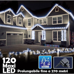 Stringa 120 Led+Flash-Ip44 Prolungab. B.Fredd en oferta