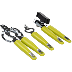 Casa Collection - Set 3 Pezzi Apritutto con Manico Verde in Acciaio características