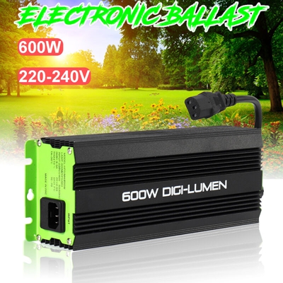 600W Horticulture Digital Watt Dimmerabile elettronico Grow Light Ballast per MH HPS