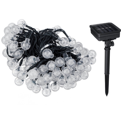 Corda solare nera impermeabile in cristallo 40 '100 LED LAVENTE