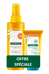 KLORANE KIT POLYSIANES SPRAY SOLARE TAMANU MONOI SPF50 200 ML + SHAMPOO DOCCIA MONOI 75 ML en oferta