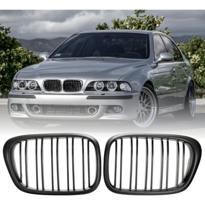 2x griglie sportive a rene nere anteriori adatte per E39 serie 95-04 BMW 5