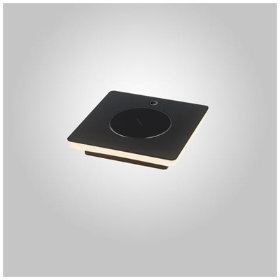 Lampada Da Tavolo Con Caricatore A Induzione Per Cellulare, Led 6w, 3000k, 450lm, Nero Sabbia