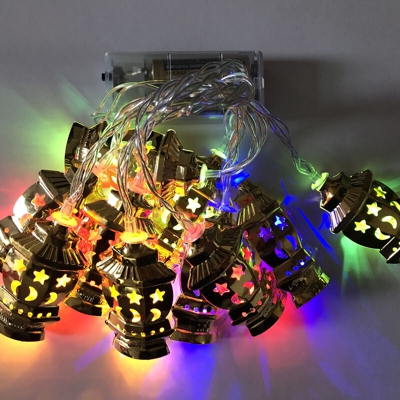 lanterne in ferro stringa di LED luce dorata lanterne decorative lanterna lanterne - 3 m 20 di colore chiaro - con una costante flash - sezione