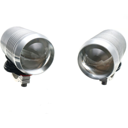 2x Fari con interruttore 30W U2 LED per moto ARGENTO ARGENTO en oferta