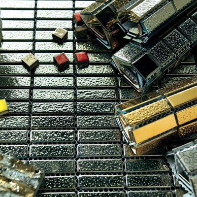 Foglio di mosaico in pasta di vetro Lingotto 31 x 31 cm - Spazio