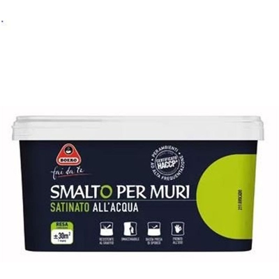 Smalto Satinato All'Acqua Per Muri Colore Avocado
