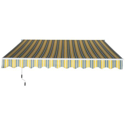 Tenda Da Sole Avvolgibile A Braccio Manuale A Parete, Grigio E Giallo, 3.5m precio