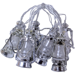 111 Musulmano Ramadan Iftar Lanterna stringa 1,65 metri 1 luci sempre a batteria (senza batteria),lampada a olio argento chiaro bianco caldo en oferta