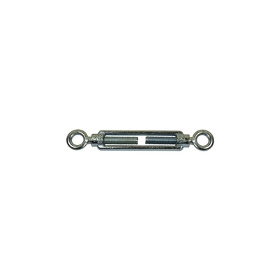 006044857 Tenditore 2 Occhi in Acciaio Zincato, 5 mm, 10 Pezzi, Grigio, Set di 10 - Corderie Italiane
