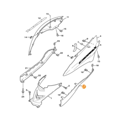 5ML-F171L-00-P3 coperchio laterale 1 XC125 Cygnus '04 / 05 Midnight Blue - Yamaha precio
