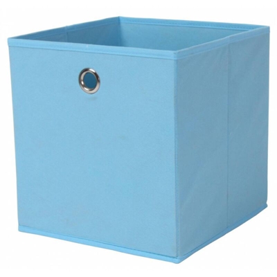 -- - Portaoggetti 'Cubo' Cm.27X27X28H Azzurro