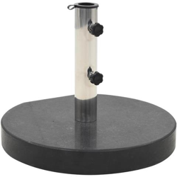 Base Per Parasole Circolare In Granito Nera 30 Kg características