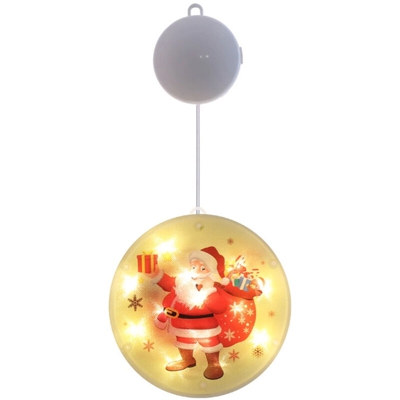 luci luci decorative del LED Sucker festa di Natale luci di Natale un'atmosfera leggera batteria vetrina le stelle disposte le luci della stringa,