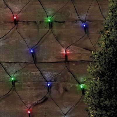 Eco-xmas - Rete luci di Natale esterno decorativa 50 led energia solare batteria lunga durata pannello | Multicolore 3