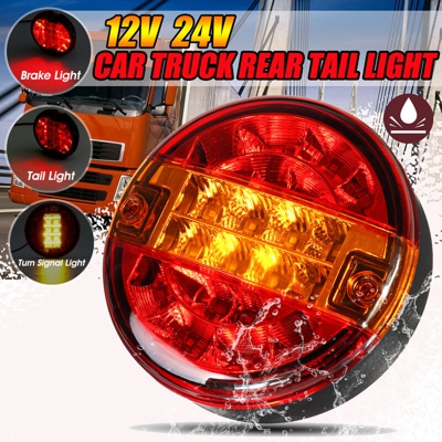 Insma - Luci posteriori di arresto dell'hamburger del LED 12V / 24V per il rimorchio del furgone dell'automobile del camion