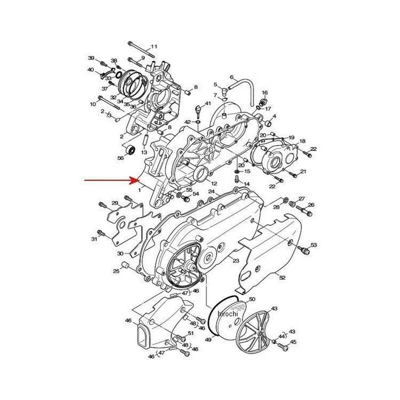 5ML-E5111-00 carter - XC 125 Cygnus Flamex - Yamaha
