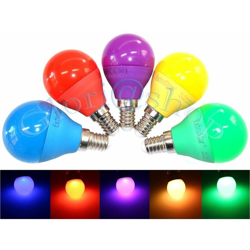 Lampadina Led E14 4w Luce Gialla Blu .rosso Verde Viola Lampada Sfera A Colori características