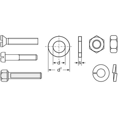 803596 Ricarica assortimento di viti combinate 3000 Parti
