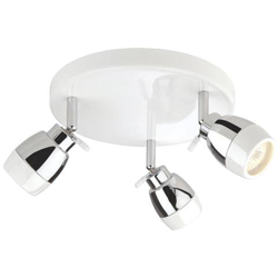 Plafoniera Da Bagno A Filo 3 Luci Bianca, Cromo Ip44, Gu10 características