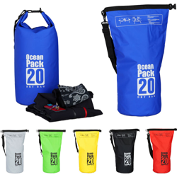 Zaino impermeabile Ocean Pack 20L borsa ultraleggera sacca dry bag da kajak rafting vela sci snowboard blu características