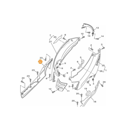 5WG-F171M-02-P9 cache lato 2 (a destra) XC125E Vity '08 Nero lucido - Yamaha en oferta