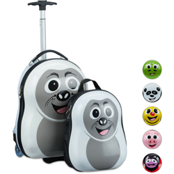 Valigia per Bambini con Zaino, con Foca Decorativa, per Bimbe & Bimbi, HxLxP: 46 x 30 x 25 cm ca., Bianco características