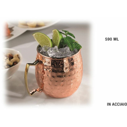 Moscow Mule Mug Ml.590 Bombata Acciaio características