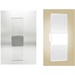 Driwei - Lampada led da parete applique vetro interno 12w luce naturale moderno BD-025 en oferta