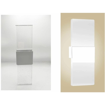 Driwei - Lampada led da parete applique vetro interno 12w luce naturale moderno BD-025