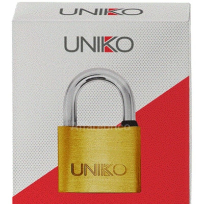 LUCCHETTO RETTANGOLARE 'UNIKO' mm 25