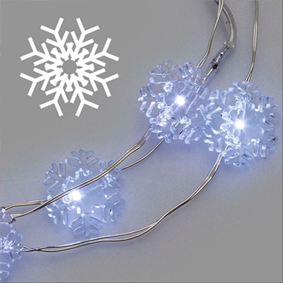 Lotti Importex - Collana brilly xmas 10 decorazioni microled bracciale a batteria colorate (luce fredda)