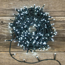 Luci di natale 1152 led multicolor 23 mt da esterno cavo trasparente 5 mm en oferta