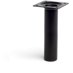 gamba cilindrica stile moderno per mobili bassi. Altezza di 15 cm. Realizzata in acciaio con finitura nero. Per il bricolage e il DIY. Misure 3x3x15cm características