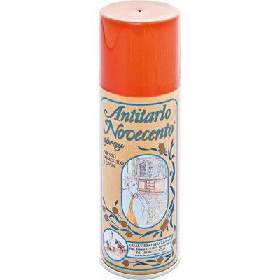 Antitarlo 'novecento' per preservare e curare il legno, restauro professionale e domestico spray ml 200