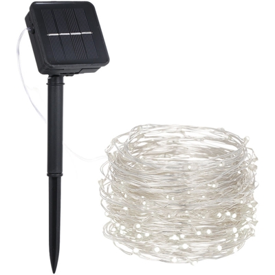Stringa leggera, Luce solare a filo di rame, 1,2 W, 2 m, 20 LED