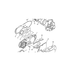 5DS-E5411-00 coperchio carter 1 Majesty 125 '98 / 05 - Yamaha precio