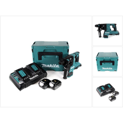 Makita DHR 280 PGJ Tassellatore a batteria SDS-Plus (2x18V) 36V in valigetta Makpac + 2x Batterie BL 1860 B 6,0 Ah + 1x Caricabatterie doppio Makita en oferta