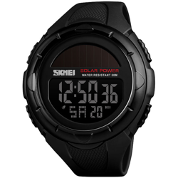 SKMEI 1405 uomini Analogico Digitale vigilanza di modo casuale di sport orologio da polso in pelle impermeabile 5 ATM Cinturino retroilluminazione en oferta