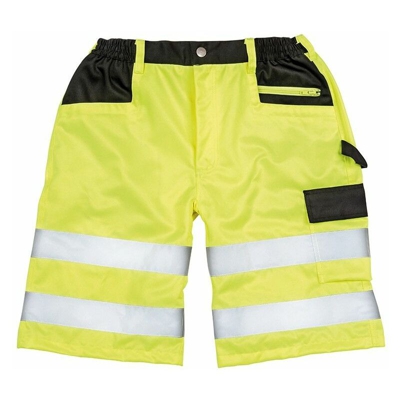 Result - Pantaloncini Unisex - Safety Cargo Shorts - Safety Cargo Shorts 80%P20%C | 3XL - NEUTRO (SENZA PERSONALIZZAZIONE) - fluorescent yellow